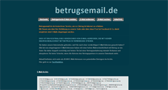 Desktop Screenshot of betrugsemail.de